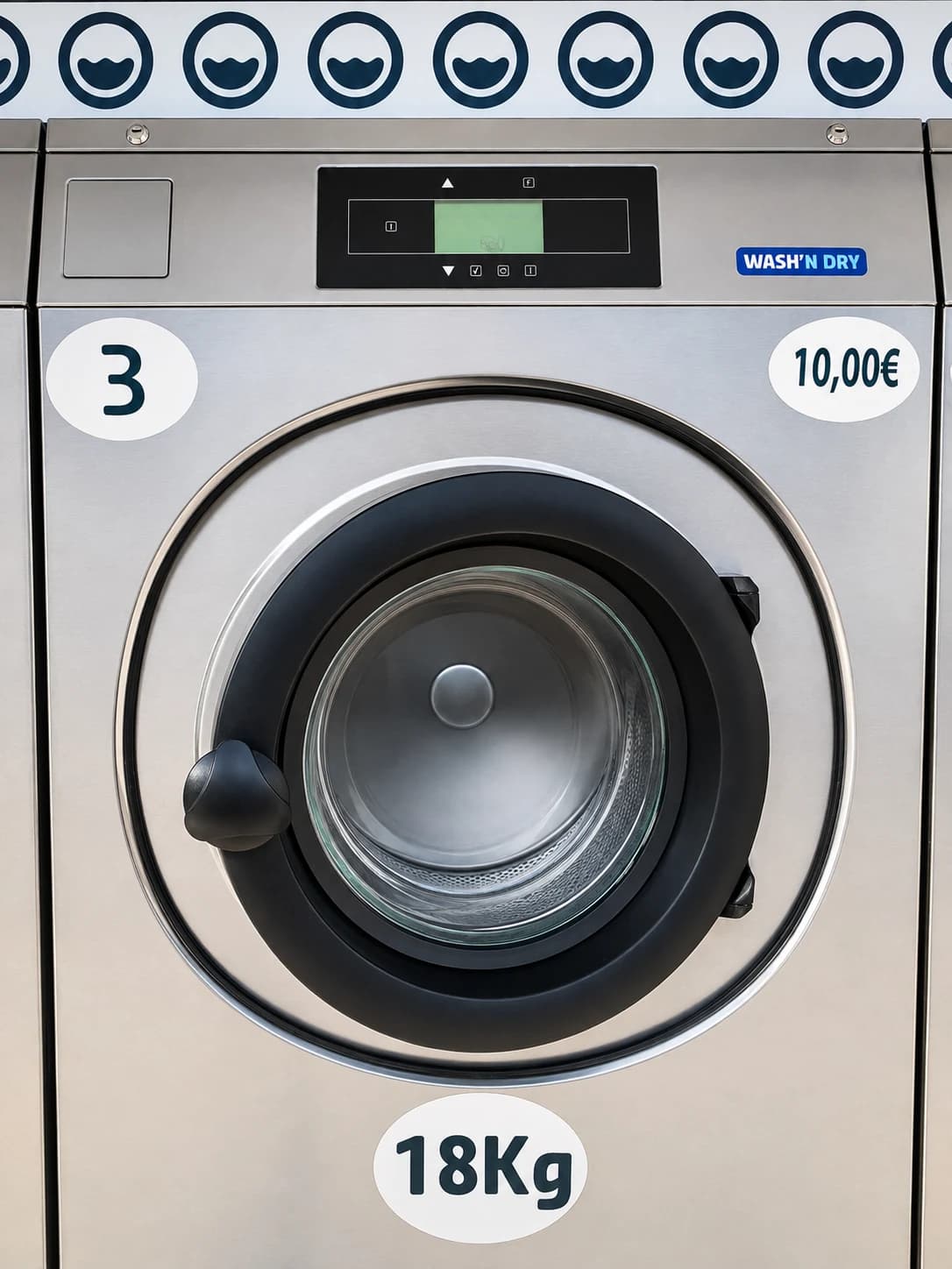 Machines à laver 8 kg de la laverie Wash'n Dry Cynthieu